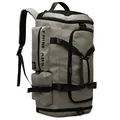 Gray large capacity waterproof sports gym bag with multi-functional pockets and dual straps - Gray