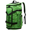 FIRM ABS large green and black gym bag with wet dry separation and side buckles - Fluorescent Green