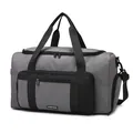 Large capacity dark grey travel bag with detachable straps for gym and yoga - Gray