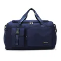Bolsa de viaje multifuncional azul oscuro gran capacidad con correa ajustable al hombro - Azul marino