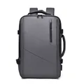 Mochila de viaje de negocios gris oscuro expansible con compartimento para zapatos - Gris Extensible (Puerto USB)