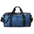 Borsa sportiva blu scuro impermeabile con scomparto per scarpe e tracolla regolabile - Blu
