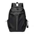 Sac à dos noir imperméable polyvalent avec sangles et poches de rangement externes - Sans Pendentif / Noir