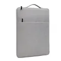 Funda delgada gris claro para portátil con asa y bolsillo para MacBook e iPad - Funda de Portátil (11-12 Pulgadas) / Gris