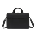 Minimalist black waterproof laptop briefcase with adjustable shoulder strap - US 13 / Black