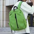 Neon green stylish backpack for travel and commuting with large capacity and sleek design - Green
