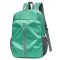 Lightweight foldable outdoor travel backpack in bright green with honeycomb texture - Light Green