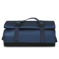 Bolso de viaje impermeable azul marino de gran capacidad con cierre enrollable y asas - Azul