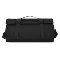 Bolsa de viaje multifuncional negra de gran capacidad con diseño de cierre enrollable pro - Negro