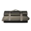 Mochila de viaje gris de gran capacidad impermeable con cierre roll-top y correas - Caqui