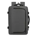 Mochila gris oscuro minimalista para portátil de 16 pulgadas con acabado mate - gris oscuro