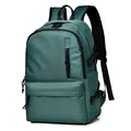Zaino impermeabile in nylon verde scuro ad alta capacità con tasche anteriori - Verde