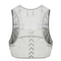 Light gray breathable marathon running vest with reflective strips and mesh pockets - Gray