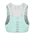 Mint green breathable mesh hydration vest with reflective stripes for outdoor running - Green