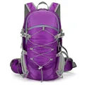 Mochila de senderismo ligera color púrpura con gran capacidad y sistema de suspensión trek - Púrpura