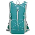 Mochila de senderismo azul lago con correas ajustables y logotipo de marca VANAHEIMR - 20-35L / Verde