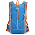 Mochila ligera de senderismo azul y naranja con correas de malla transpirable - 20-35L / Azul