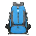 50L sky blue outdoor hiking backpack with water-resistant fabric and large capacity - Sky Blue