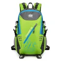 Fluorescent green and grey 40L outdoor hiking backpack with ergonomic shoulder straps - Light Green