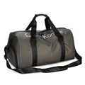 Borsa sportiva verde oliva di grande capacità con scomparto scarpe e tracolla - Cachi