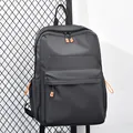 Dunkelgrauer funktioneller Laptop-Rucksack mit orangefarbenen Akzenten für Damen und Herren - Grau