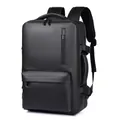 Zaino business nero impermeabile in tessuto Oxford con grande capacità per laptop - Nero