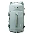 Wasserdichter minzgrüner Sportrucksack mit separatem Schuhfach für Fitness - Gelee Grün