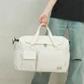 Bolso de viaje acolchado blanco roto con compartimento para zapatos de gran capacidad - Blanco Roto