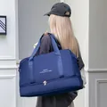 Bolsa de viaje azul marino de gran capacidad con compartimento para calzado - Azul marino