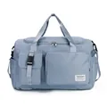 Borsa sportiva multifunzionale azzurra di grande capacità e borsa da viaggio - Blu Nebbia