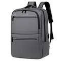Zaino business grigio scuro per laptop con porta USB e scomparti multipli multifunzionali - Grigio