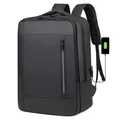 Zaino porta PC business nero impermeabile con porta USB per pendolari e professionisti - Nero