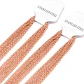 Pack of ten 2mm rose gold stainless steel necklaces with multi-strand chain links - 60CM / Rose Gold