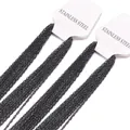 2mm black stainless steel O-link chain necklaces set on display cards for jewelry making - 60CM / Black