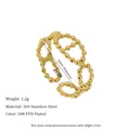 Detailed macro view of 18K PVD gold plated 304 stainless steel hollow beaded ring - Continuous Dotted Ring Style (MSR0089)
