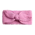 Fascia neonata in maglia rosa con grande fiocco per bambine e neonati piccola - Rosa