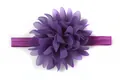 Fascia elastica per neonati con fiore di chiffon viola a strati per bambini piccoli - Viola