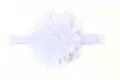 Fascia elastica per neonati con grande fiore di chiffon bianco a strati - Bianco