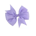 Lavender grosgrain ribbon butterfly hair clip for babies with multi-layered bow design - Light Purple