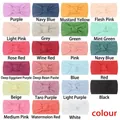 Detailed color chart showcasing 23 options for knotted nylon baby headbands - Mixed Colors
