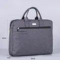 Maletín gris impermeable para portátil hecho de tela duradera con ancho de 38 cm - Gris