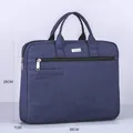 Maletín de negocios azul marino impermeable para documentos A4 y PC, 38x28x7cm - Azul