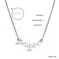 Collana a catena serpente in acciaio inossidabile placcato oro 18k con perle bianche - Catena a serpente argentata con 5 perle e 2 perle argentate (NE2D450AS)