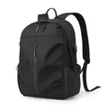 Zaino porta PC nero impermeabile con porta USB e spallacci ergonomici - Nero