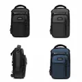 Herren Sling Bag aus Oxford-Gewebe in den Farben Schwarz, Grau und Dunkelblau - 8006 Schwarz