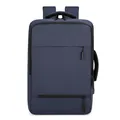 Zaino business blu scuro premium con grande capacità e design con maniglie multiple - Blu
