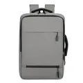 Zaino porta PC grigio per business con manici robusti e porta USB esterna integrata - Grigio