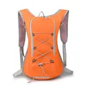 Waterproof outdoor cycling backpack in bright orange with breathable mesh straps - Orange