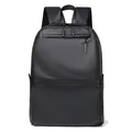 Zaino business nero opaco impermeabile per laptop da 15 pollici con tasche multiple - Nero