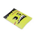 Pillow-shaped Frankenstein Halloween gift box in bright green with cartoon face design - Green Monster